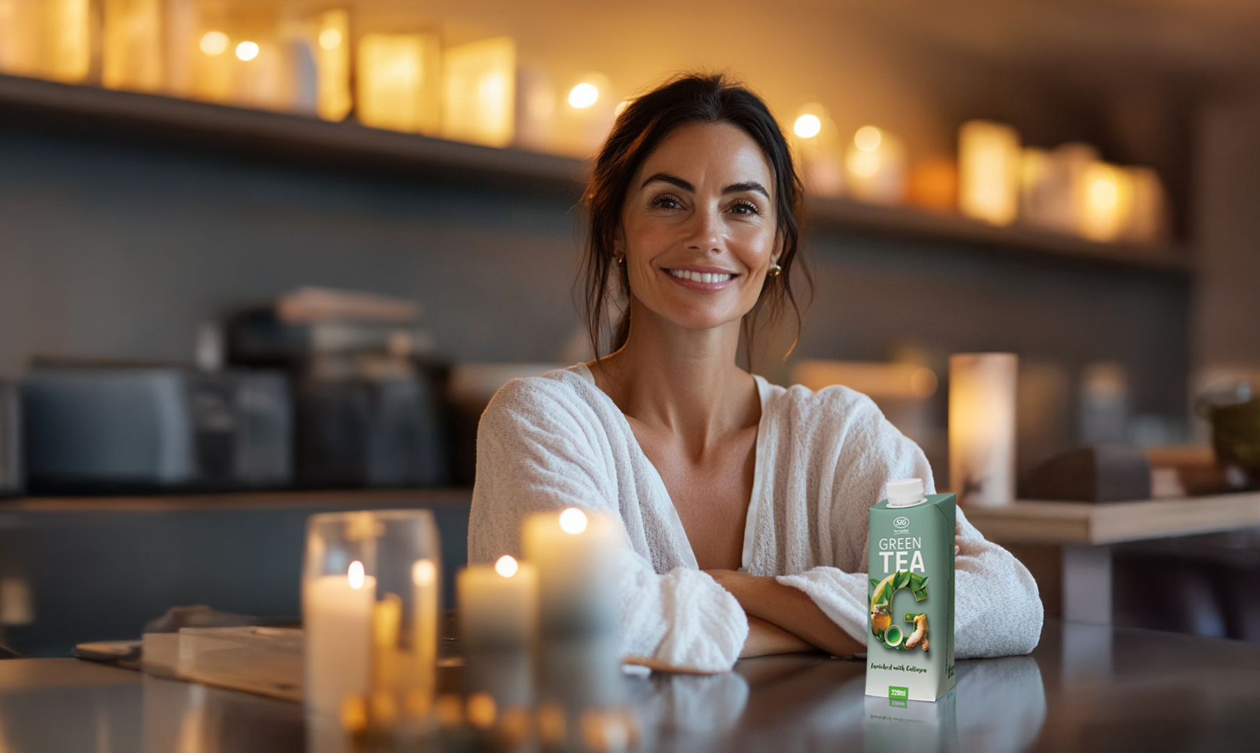 Tea Header Green tea with collagen - SIG – for better