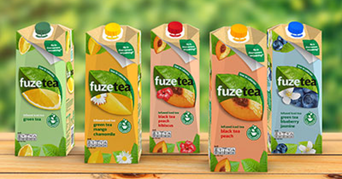 Buzz Tea First iced tea brand filled in SIGnature packaging - SIG – for better
