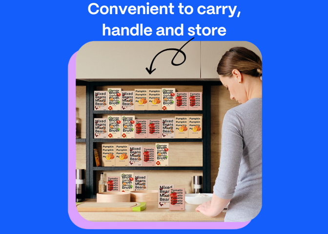 Convenient to carry, handle and store